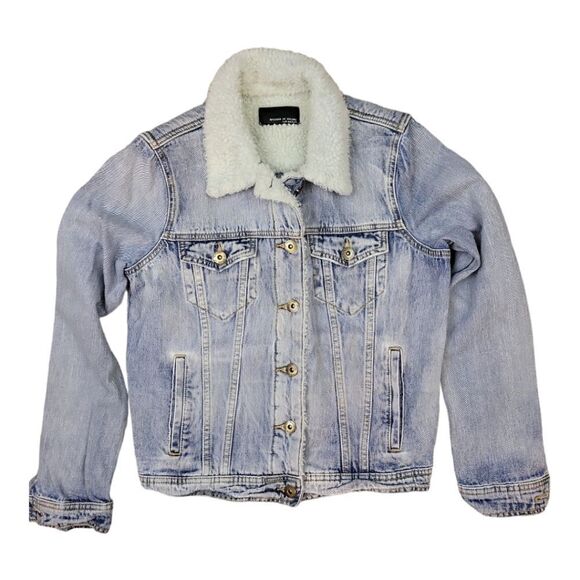 Articles of Society Sherpa Trimmed Jean Jacket Size S - Picture 1 of 4